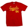 thumbnail image 1 of Impala 64 Script Jersey T-Shirt 1964 Lowrider Ladies Womens Mens, 1 of 2