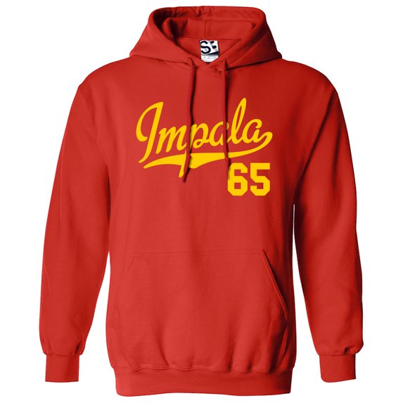 Impala 65 Script Jersey Hoodie 1965 Lowrider Ladies Womens Mens