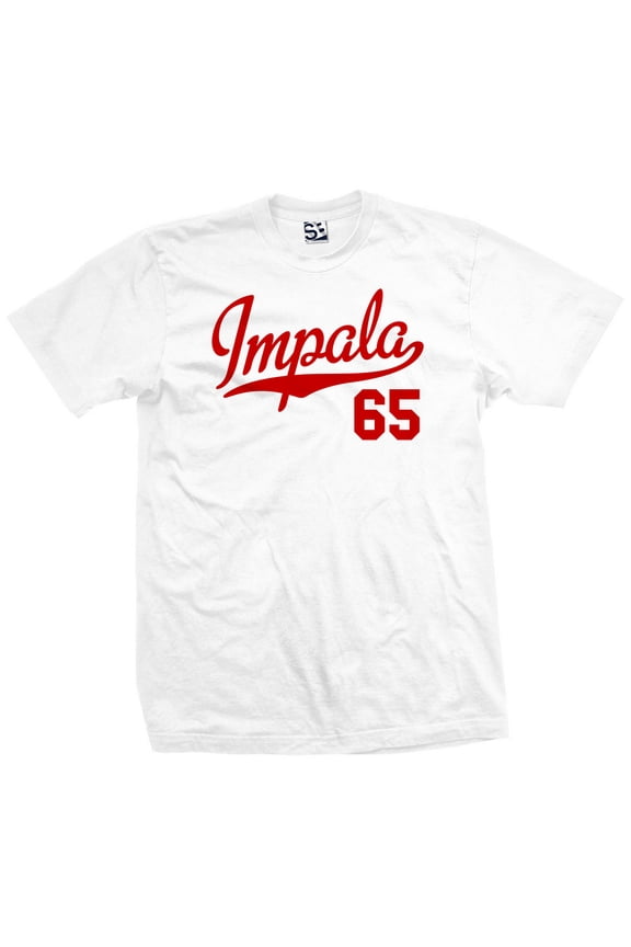 Impala 65 Script Jersey T-Shirt 1965 Lowrider Ladies Womens Mens