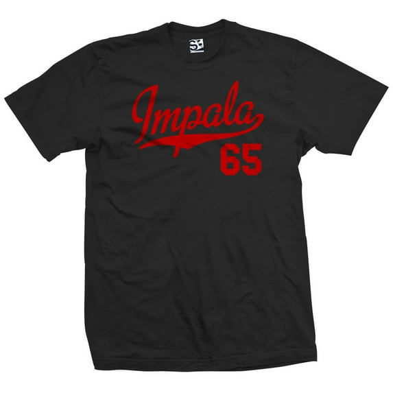 Impala 65 Script Jersey T-Shirt 1965 Lowrider Ladies Womens Mens