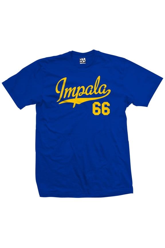 Impala 66 Script Jersey T-Shirt 1966 Lowrider Ladies Womens Mens