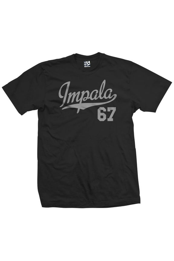 Impala 67 Script Jersey T-Shirt 1967 Lowrider Ladies Womens Mens