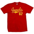 thumbnail image 1 of Impala 67 Script Jersey T-Shirt 1967 Lowrider Ladies Womens Mens, 1 of 2