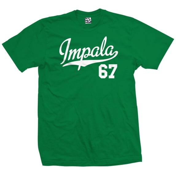 Impala 67 Script Jersey T-Shirt 1967 Lowrider Ladies Womens Mens