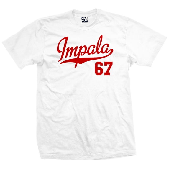 Impala 67 Script Jersey T-Shirt 1967 Lowrider Ladies Womens Mens