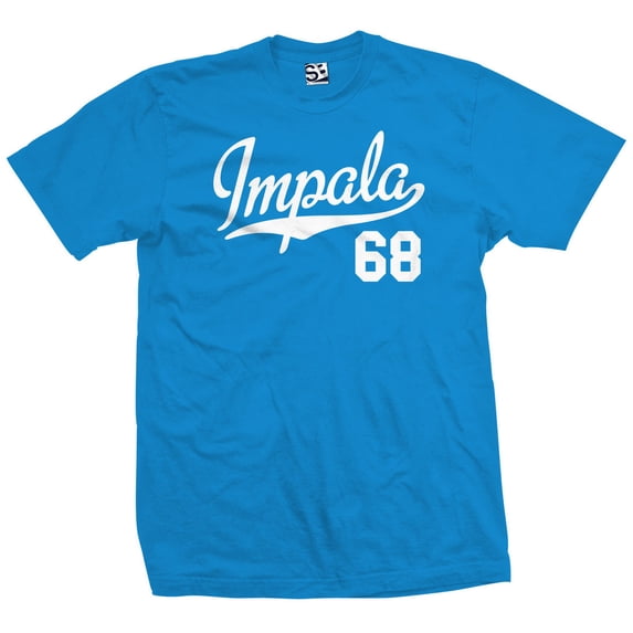 Impala 68 Script Jersey T-Shirt 1968 Lowrider Ladies Womens Mens