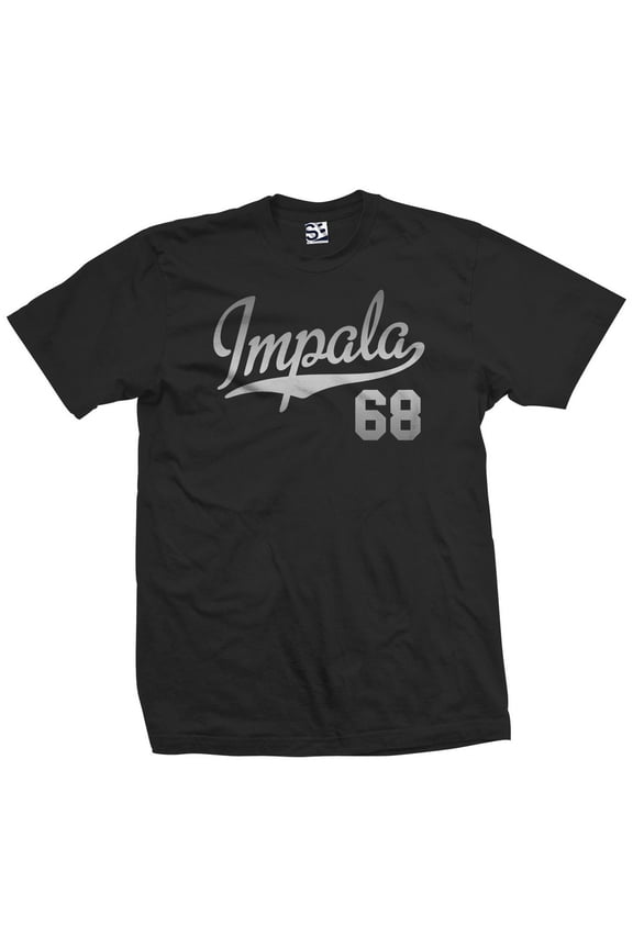 Impala 68 Script Jersey T-Shirt 1968 Lowrider Ladies Womens Mens