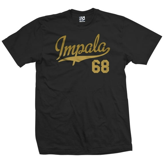 Impala 68 Script Jersey T-Shirt 1968 Lowrider Ladies Womens Mens