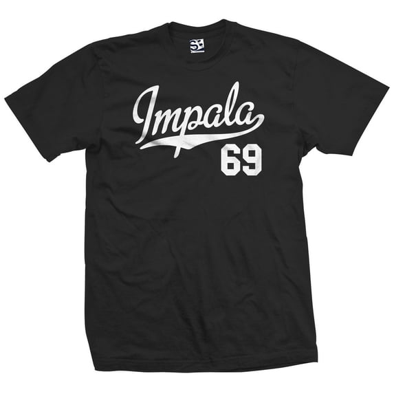 Impala 69 Script Jersey T-Shirt 1969 Lowrider Ladies Womens Mens