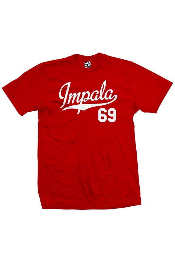 Impala 69 Script Jersey T-Shirt 1969 Lowrider Ladies Womens Mens