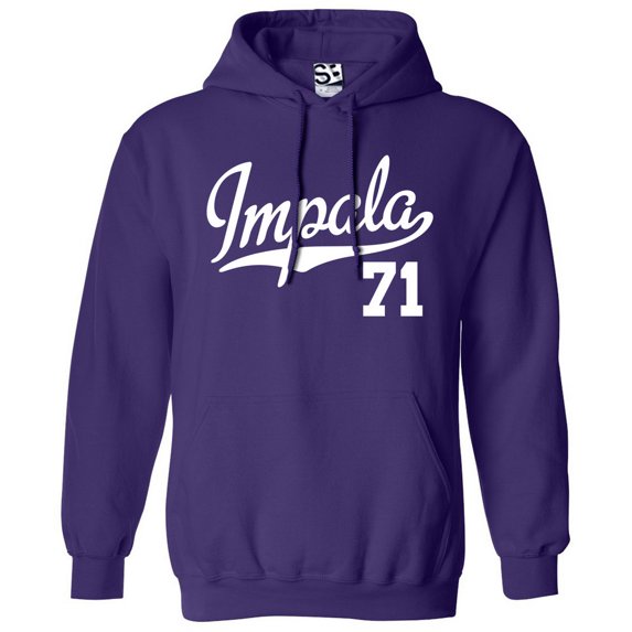 Impala 71 Script Jersey Hoodie 1971 Lowrider Ladies Womens Mens