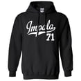 thumbnail image 1 of Impala 71 Script Jersey Hoodie 1971 Lowrider Ladies Womens Mens, 1 of 2