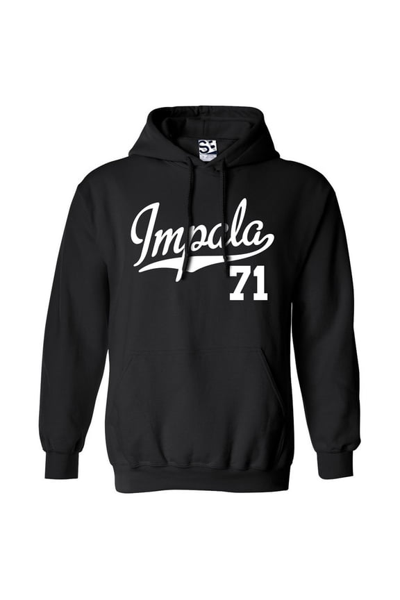 Impala 71 Script Jersey Hoodie 1971 Lowrider Ladies Womens Mens
