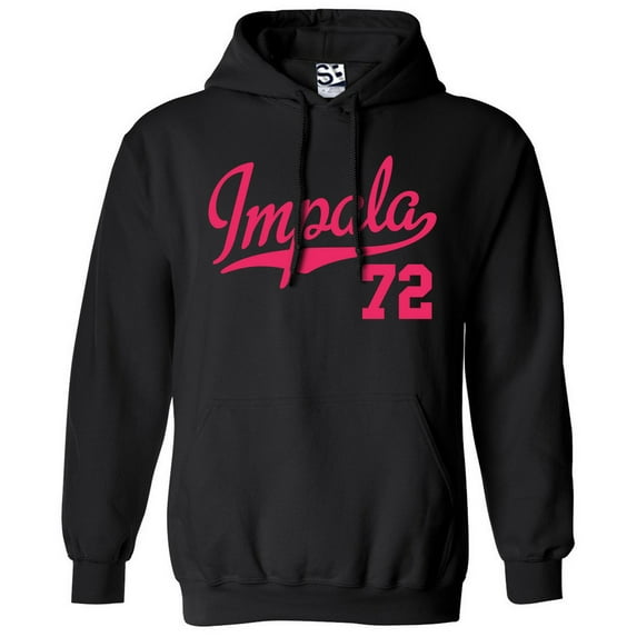 Impala 72 Script Jersey Hoodie 1972 Lowrider Ladies Womens Mens