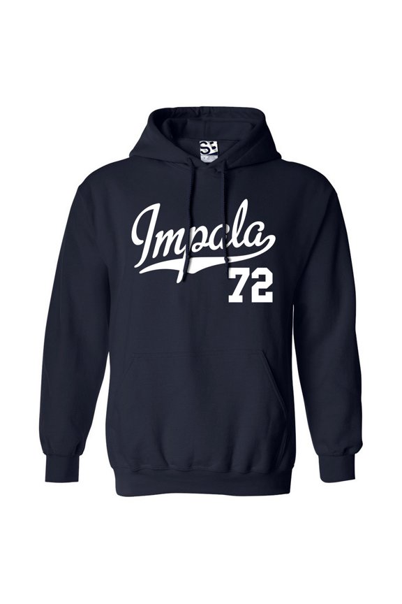 Impala 72 Script Jersey Hoodie 1972 Lowrider Ladies Womens Mens
