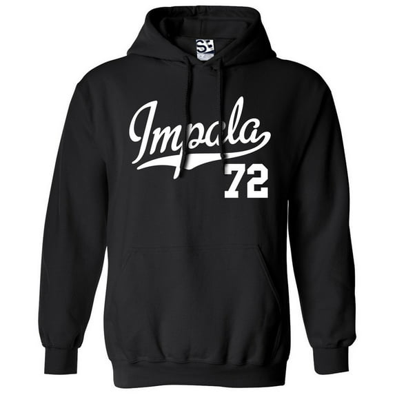 Impala 72 Script Jersey Hoodie 1972 Lowrider Ladies Womens Mens