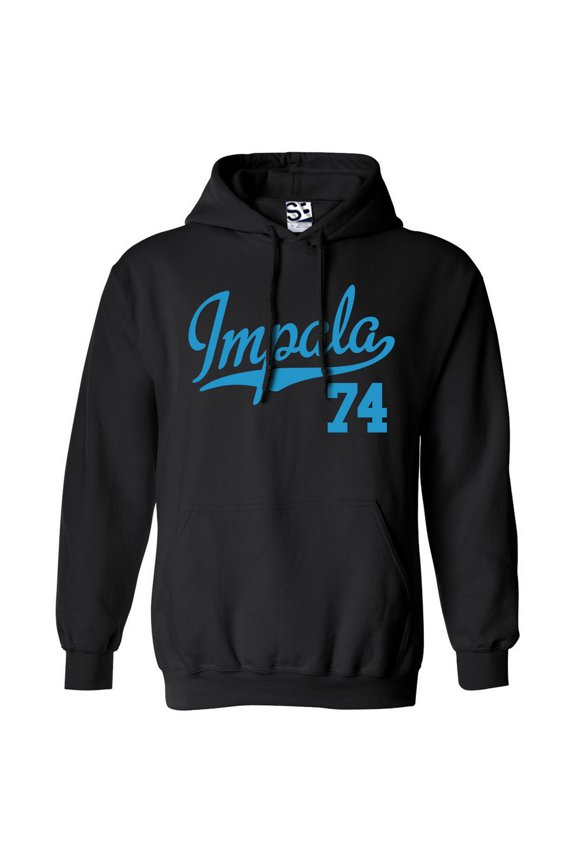 Impala 74 Script Jersey Hoodie 1974 Lowrider Ladies Womens Mens