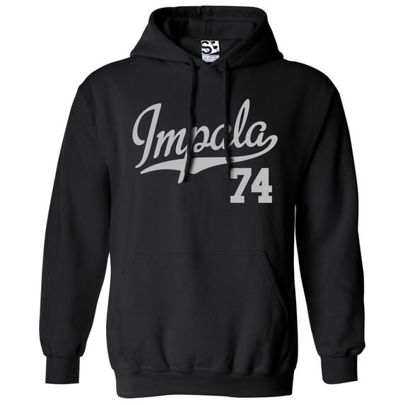 Impala 74 Script Jersey Hoodie 1974 Lowrider Ladies Womens Mens