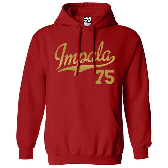 Impala 75 Script Jersey Hoodie 1975 Lowrider Ladies Womens Mens