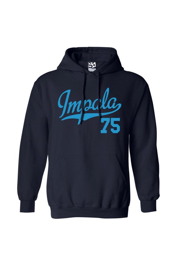 Impala 75 Script Jersey Hoodie 1975 Lowrider Ladies Womens Mens