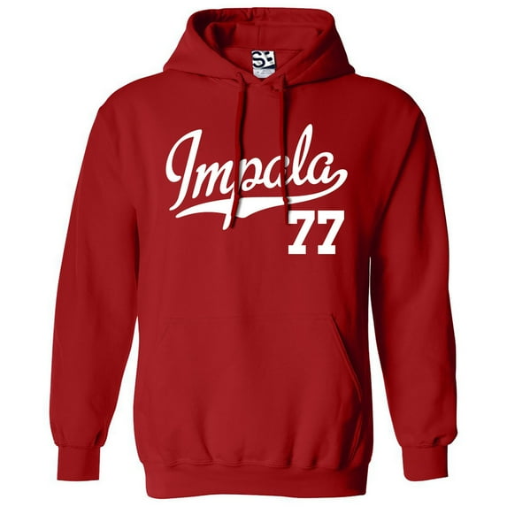 Impala 77 Script Jersey Hoodie 1977 Lowrider Ladies Womens Mens