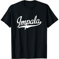 Impala Animal Baseball Script Style T-Shirt