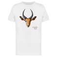thumbnail image 1 of Impala Buck, Watercolor Head Tee Men's -Image by Shutterstock, 1 of 2