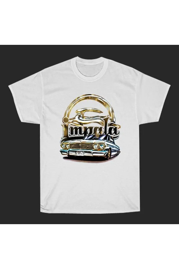 Impala Classic Car Men's White Size S to 3XL