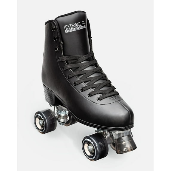 Impala Roller Skates - Black | Classic Quad Skates for Women and Men, US (Women’s) 9”