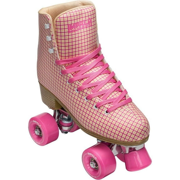 Impala Roller Skates - Pink/Tartan | Classic Quad Skates for Women and Men, US (Women’s) 6