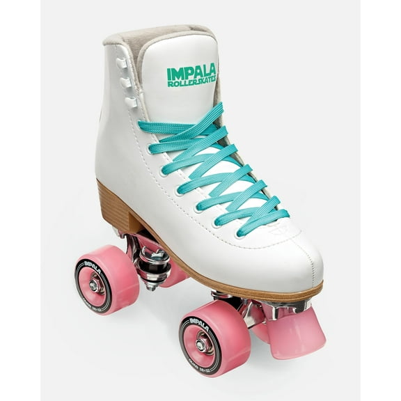 Impala Roller Skates - White | Classic Quad Skates for Women and Men, US (Women’s) 4”