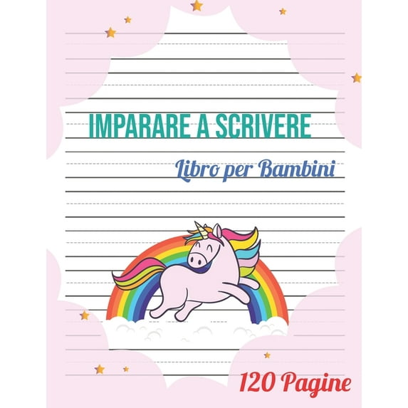 Imparare a Scrivere per bambini: 120 pagine di pratica / libro per imparare a scrivere per i bambini da 3+ / Prescolastica bambini libri / libro per imparare a scrivere lettere e numeri. (Paperback)