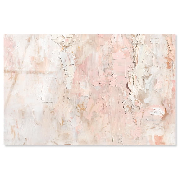 Impasto Layers High-Gloss Frameless Acrylic Glass Wall Art Textured Abstract by Art Remedy, Ready to Hang, 15 x 10