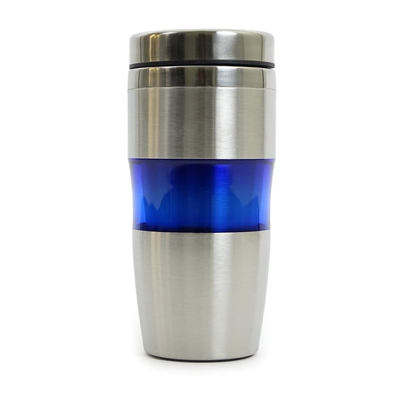 ImpecGear 16Oz Double Wall Stainless Steel Tumbler - Silver/Blue