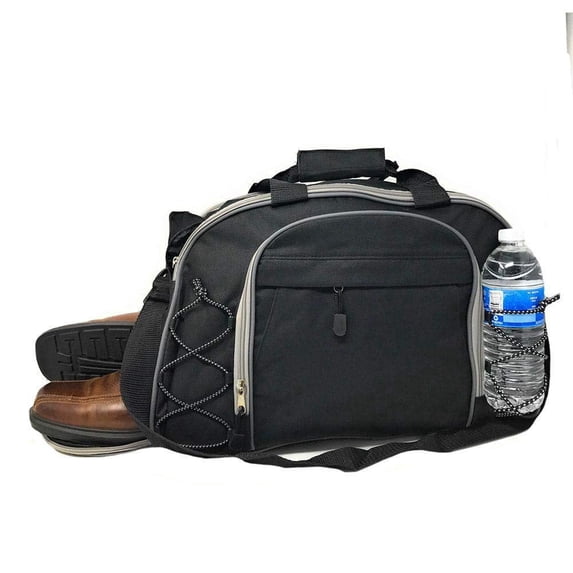 ImpecGear 18" Deluxe Travel Workout Duffle Bag - Black