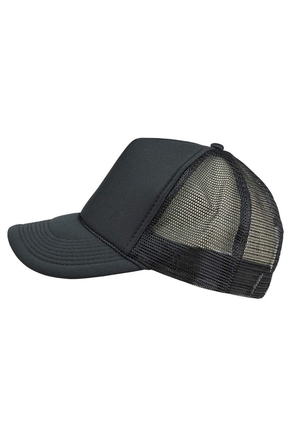 2 Packs Youth Kid's Baseball Caps Trucker Hats Mesh Cap(2 for Price of 1) Black