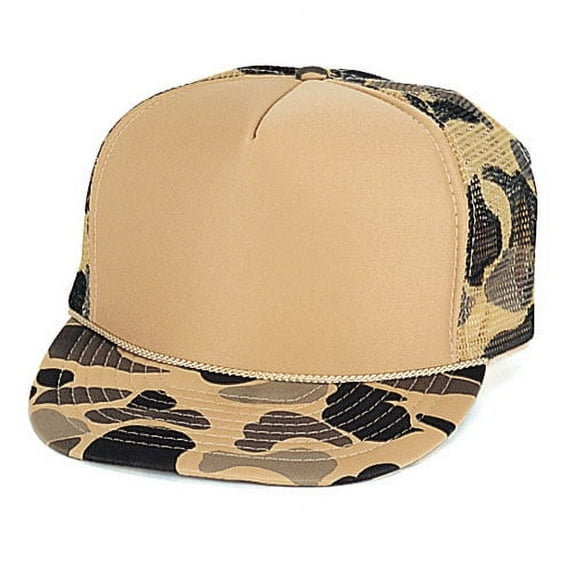 ImpecGear Camouflage Unisex Adult Snapback Hat - Brown