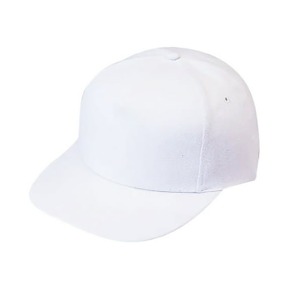 ImpecGear Cotton 5-Panel Unisex Adult Snapback Cap - White