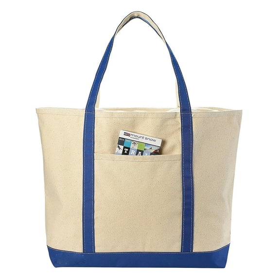 ImpecGear Deluxe Canvas Eco-Friendly Shoulder Tote Bag - Royal