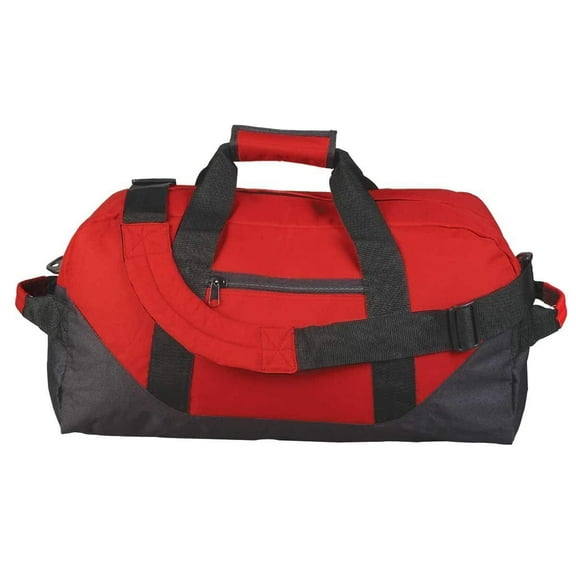 ImpecGear 18 in Two Tone Sports Duffel Bag, Red/Black