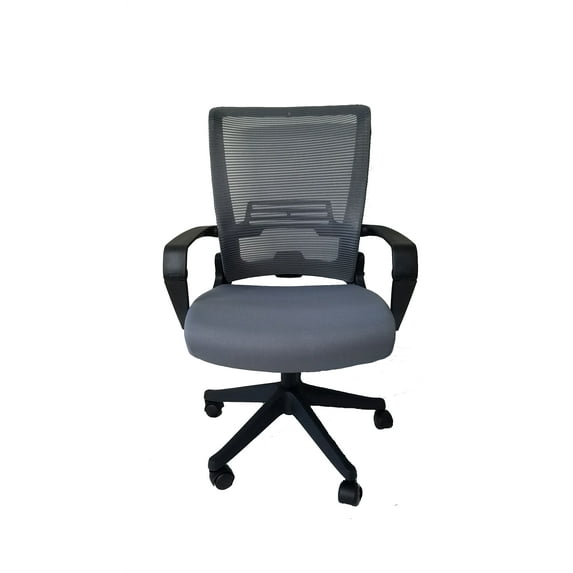 ImpecGear Mesh Back/Fabric Seats W/Black Frame Easy Folding Fold Out Chairs (Kairo Grey)