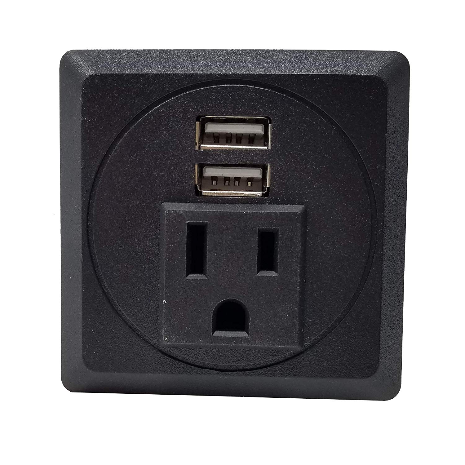 ImpecGear Square Power Grommet - Black - Fit 2" - 2.5" Hole