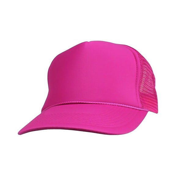 ImpecGear Trucker Hat, Mesh Cap Unisex Adult Fat Bill Caps - Pink - Pack of 2