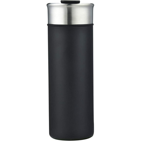 ImpecGear Tumbler for Coffee, Tea & Drinks 18oz, 100% BPA Free 18/8 Stainless-Steel Tumbler, Double Wall Insulation Hot & Cold Travel Mug with Leak-Proof Lid & Mouth Tip (SUNM4023-Black)