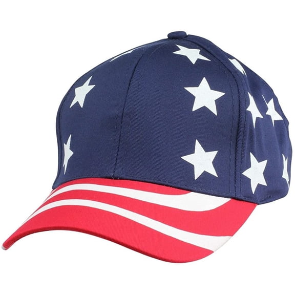 ImpecGear USA Flag Unisex Adult Trucker Hats - Navy/Red - Pack of 2