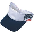 thumbnail image 1 of ImpecGear USA Flag Unisex Adult Visor Hats - Navy/White - Pack of 2, 1 of 1