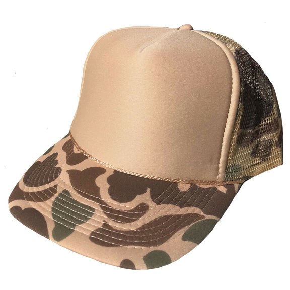 ImpecGear Unisex Adult Mesh Snapback Hat - Brown Camo/Beige