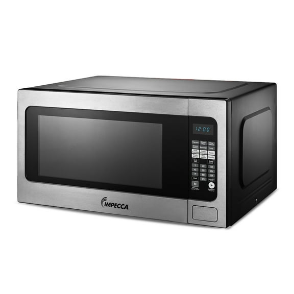 Impecca 2.2 Cubic Foot Microwave, Stainless Steel, 1200 Watts