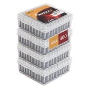 Impecca 400-Count AAA Batteries High Energy Premium Alkaline Battery 1.5 V 4 Boxes of 100 Batteries - AAA Size, Leak Resistant 10-Year Shelf Life, Ideal for Office/Wholesale/Medical/Education/Home