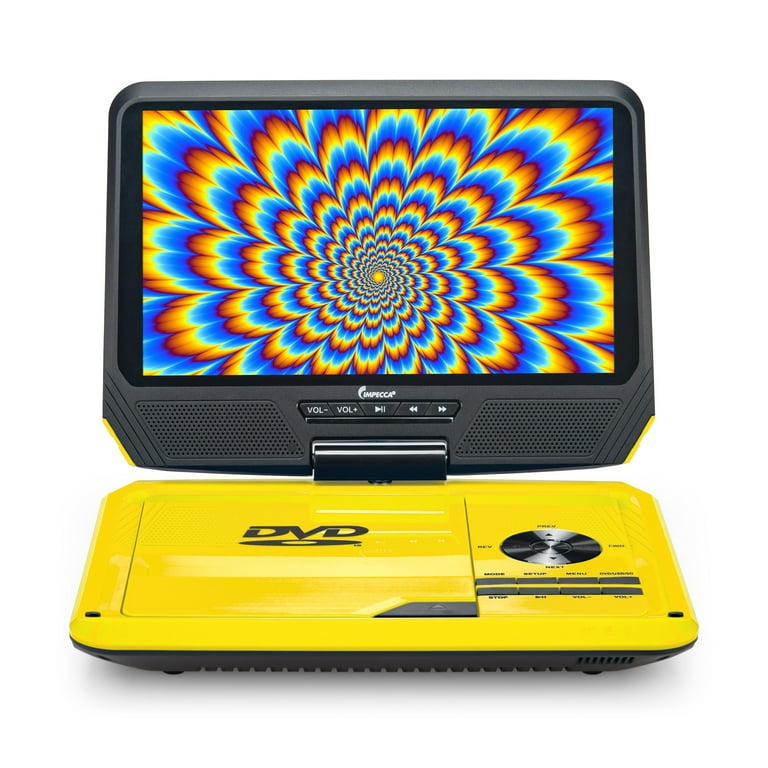 Impecca 9” Portable DVD Player Includes Flip and Swivel Screen